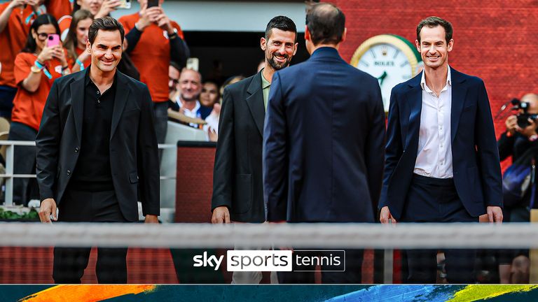 Roger Federer, Novak Djokovic and Andy Murray join Rafa Nadal at the French Open