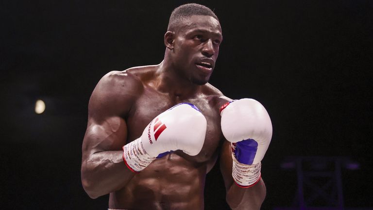Richard Riakporhe in the WBO World Cruiserweight bout at Selhurst Park in June 2024