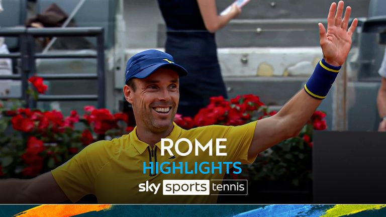 Roberto Bautista Agut in the Italian Open