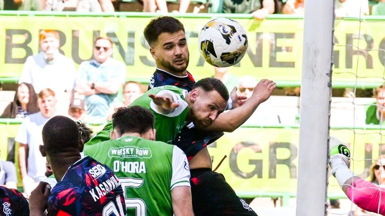 Nicolas Raskin heads Rangers back in front at Hibernian