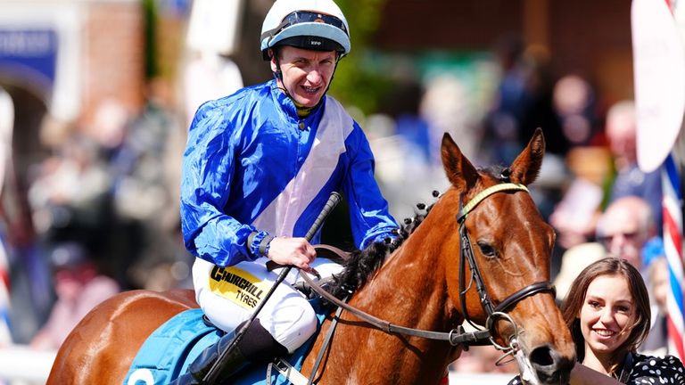 Secret Hideaway and PJ McDonald enter the winners' enclosure