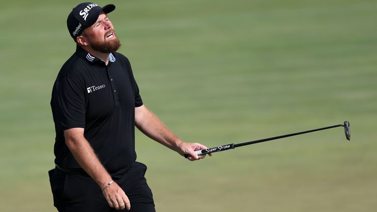 Shane Lowry reacts after a bogey at the Truist Championship