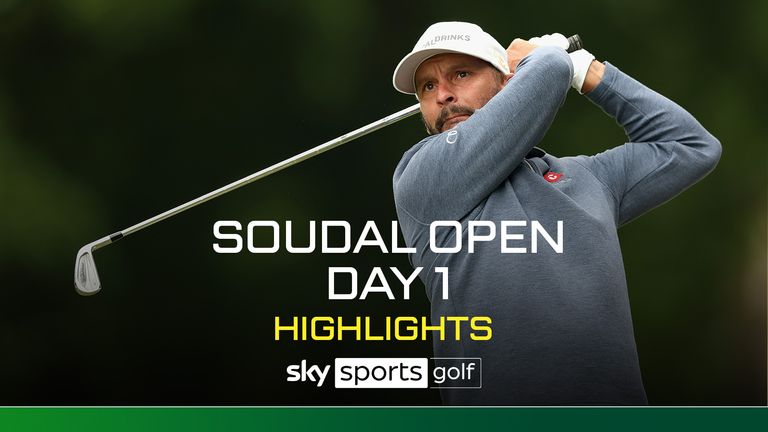 Highlights of the first day of the Soudal Open at the Rinkven International Golf Club.