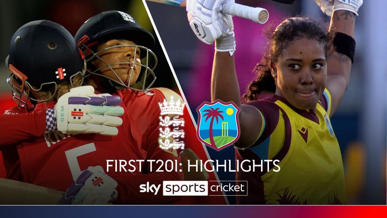 Highlights of the England's first Women's T20 international of the summer against West Indies. 