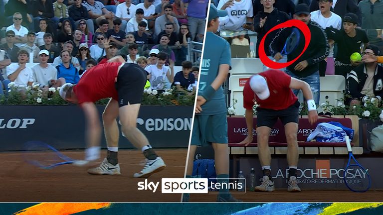 DENIS SHAPOVALOV RACQUET SMASH