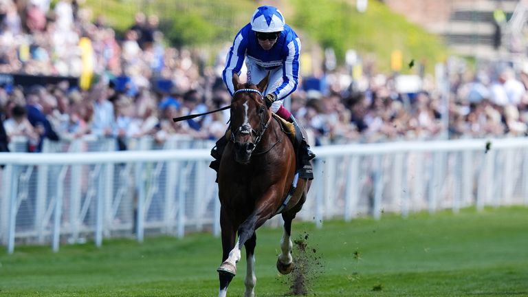 Andrew Balding's The Foxes won the Huxley Stakes