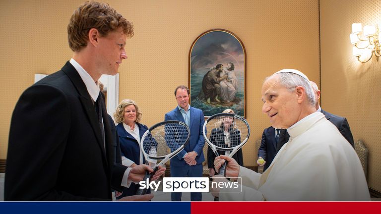 CREDIT: Vatican Media
Sinner meets the Pope