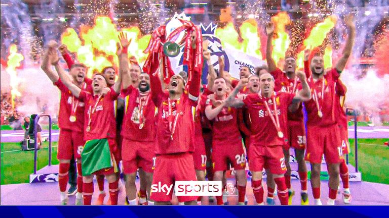 Van Dijk lifts Premier League trophy