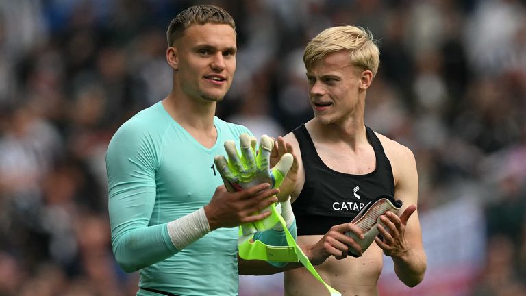 Brighton's Dutch goalkeeper Bart Webruger 