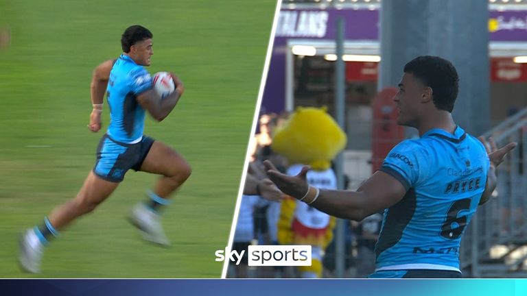 Will Pryce scores two incredible tries in the same game against the Catalans Dragons as he puts his name in frame as a try of the season contender. 