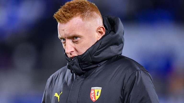 AUXERRE, FRANCE - DECEMBER 14: Will Still, Head coach of Lens looks on prior to the Ligue 1 match between AJ Auxerre and Racing Club de Lens at Stade Abbe-Deschamps on December 14, 2024 in Auxerre, France. (Photo by Franco Arland/Getty Images)