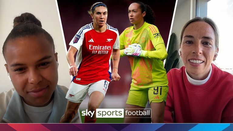 Nikita Parris and Jordan Nobbs, Mariona Caldentey, Phallon Tullis-Joyce