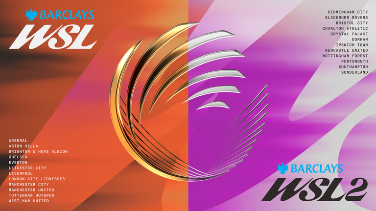 WSL Football have unveiled new logos and branding for the WSL and WSL2