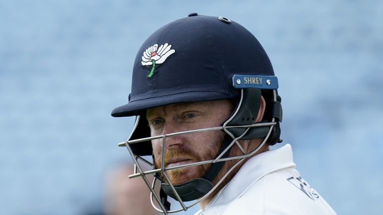 Yorkshire's Jonny Bairstow hit a rapid 89 against Surrey on day one of the County Championship