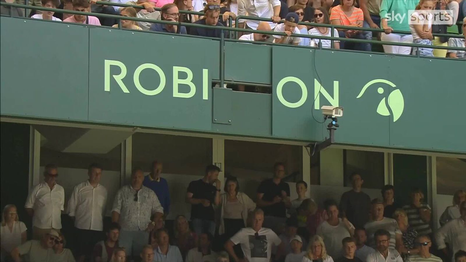 Spectators treated after advertising board falls during match in Halle