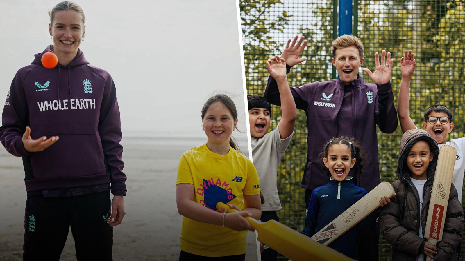 Root, Bell and Wood join children to test grassroots skills Root, Bell and Wood join children to test grassroots skills