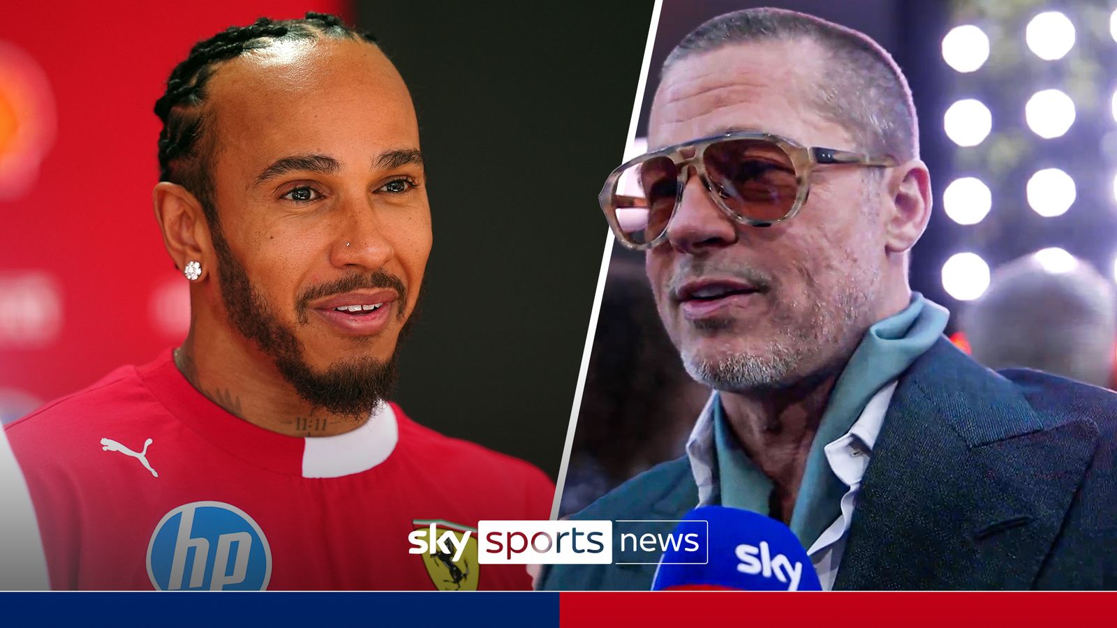 'We couldn't have done it without him' - Brad Pitt lauds Lewis for help with F1 Movie