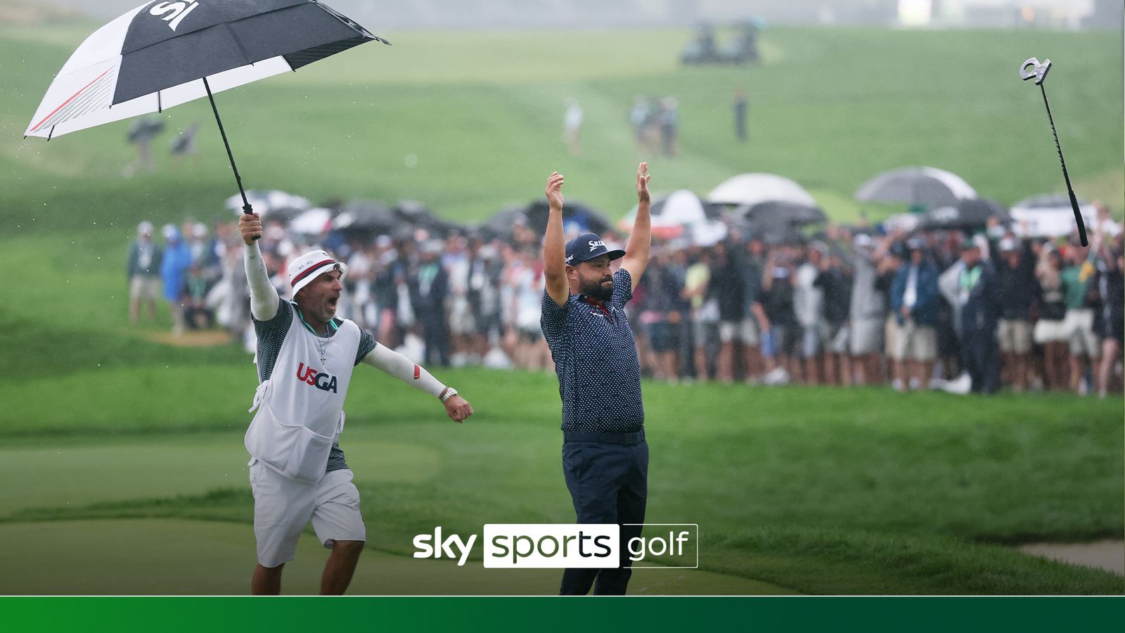 Spaun sinks HUGE 65ft putt to win US Open! | 'What a way to win a major!'
