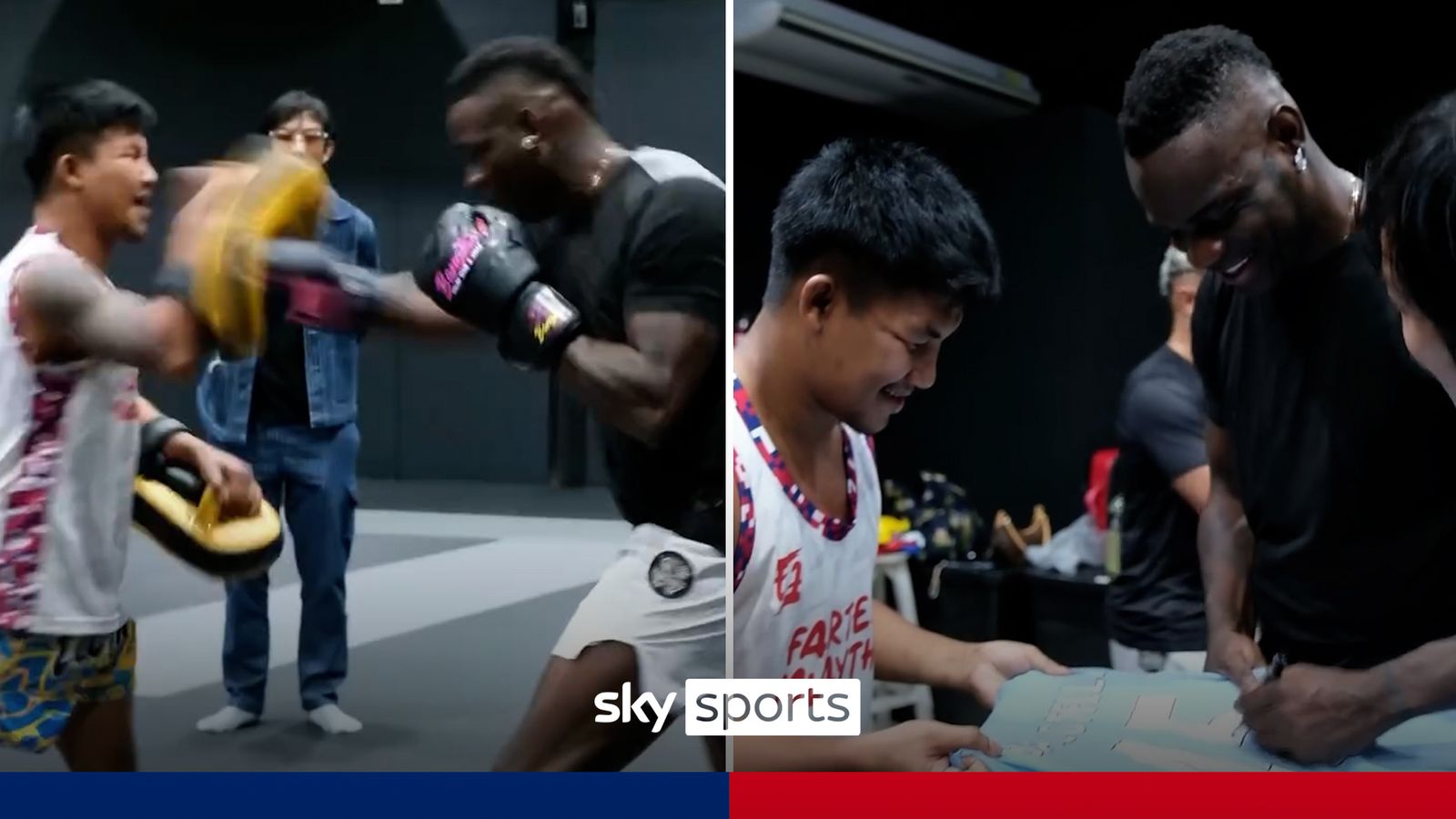 Former Manchester City striker Mario Balotelli shows off Muay Thai skills!