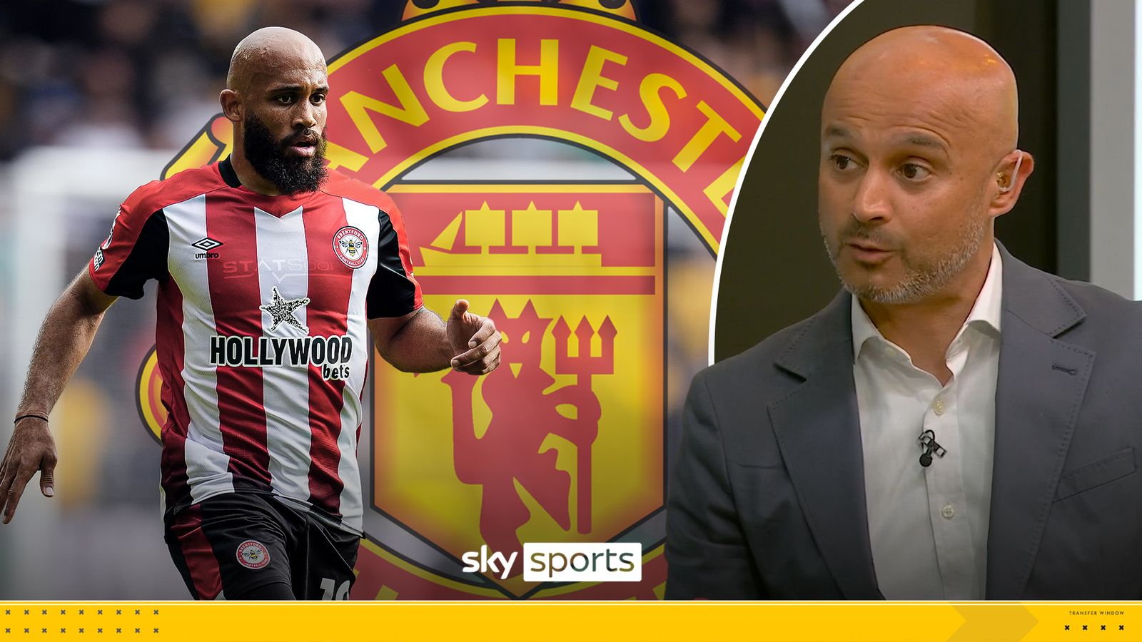 Sky Sports Dharmesh Sheth provides the news that Manchester United's  pursuit of Bryan Mbeumo is increasing quickly after the Brentford forward  expressed encouragement around a move to Old Trafford.