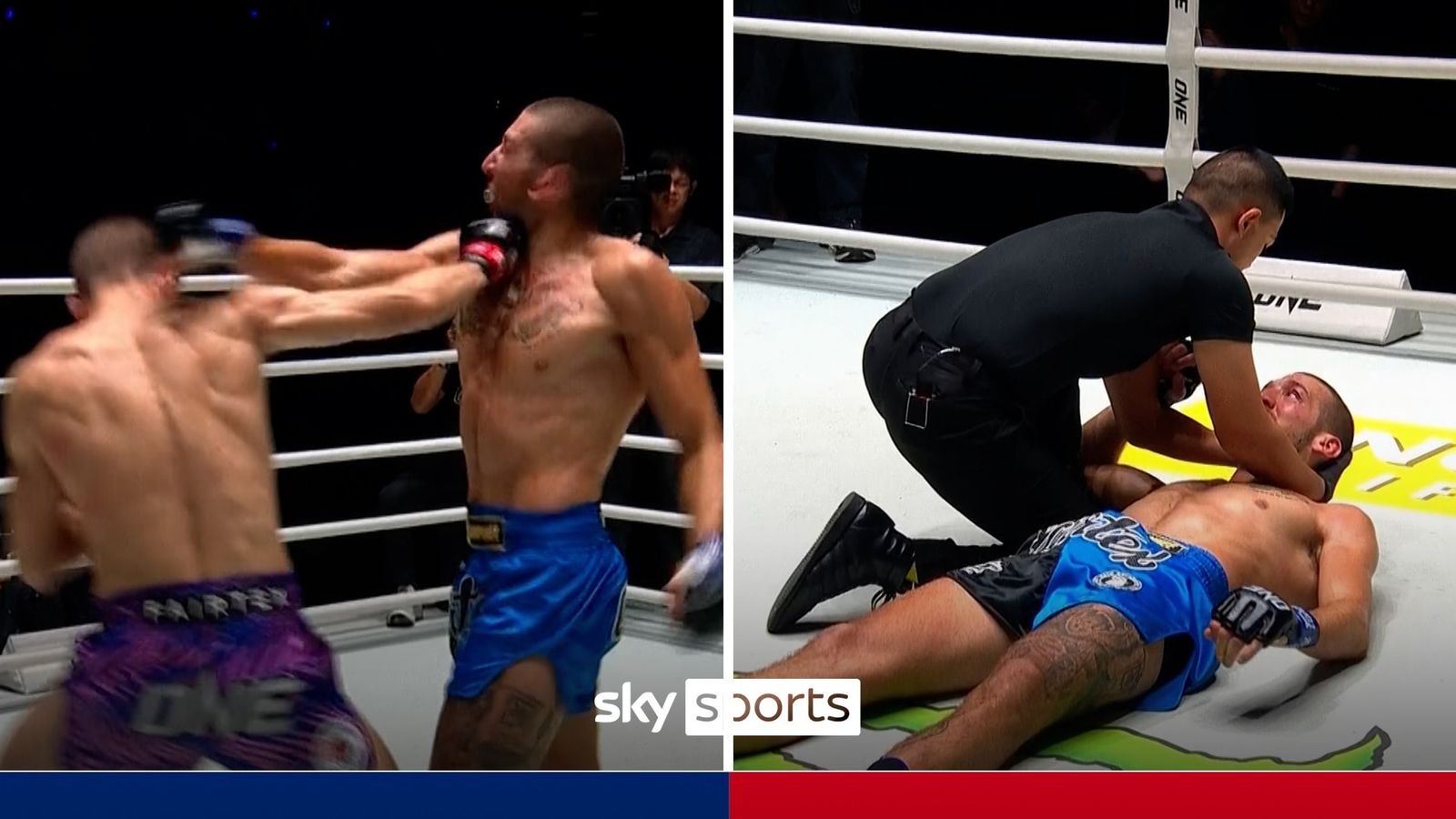 ONE Friday Fights 111: Michael Baranov with HUGE right hook knockout against Angel Bauza