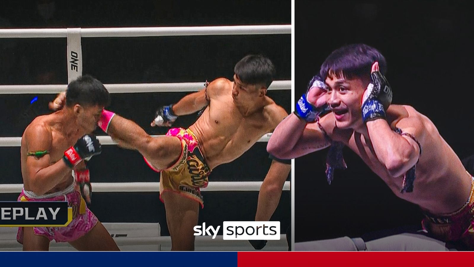 JAW-DROPPING KO! ONE fighter lands huge head-kick knockout!