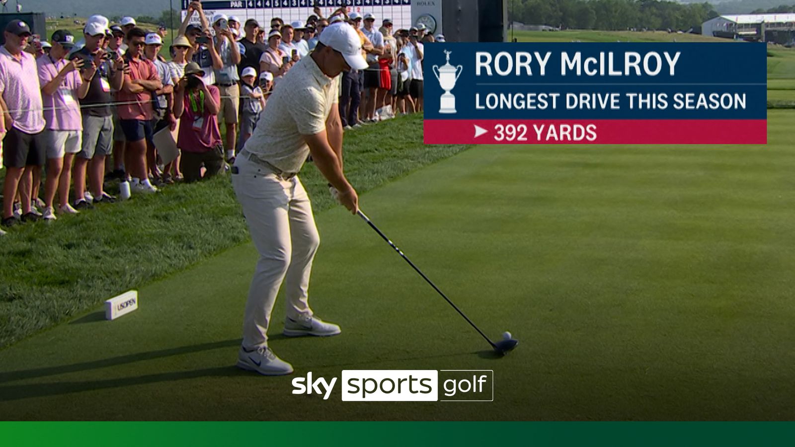 Incredible! McIlroy hits MONSTER 392-yard drive with new driver!
