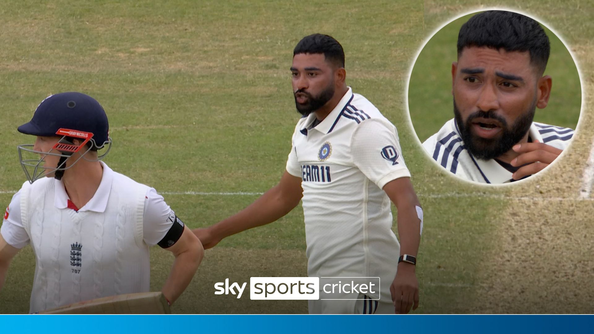 'A few words being exchanged' | Siraj loses cool with Brook