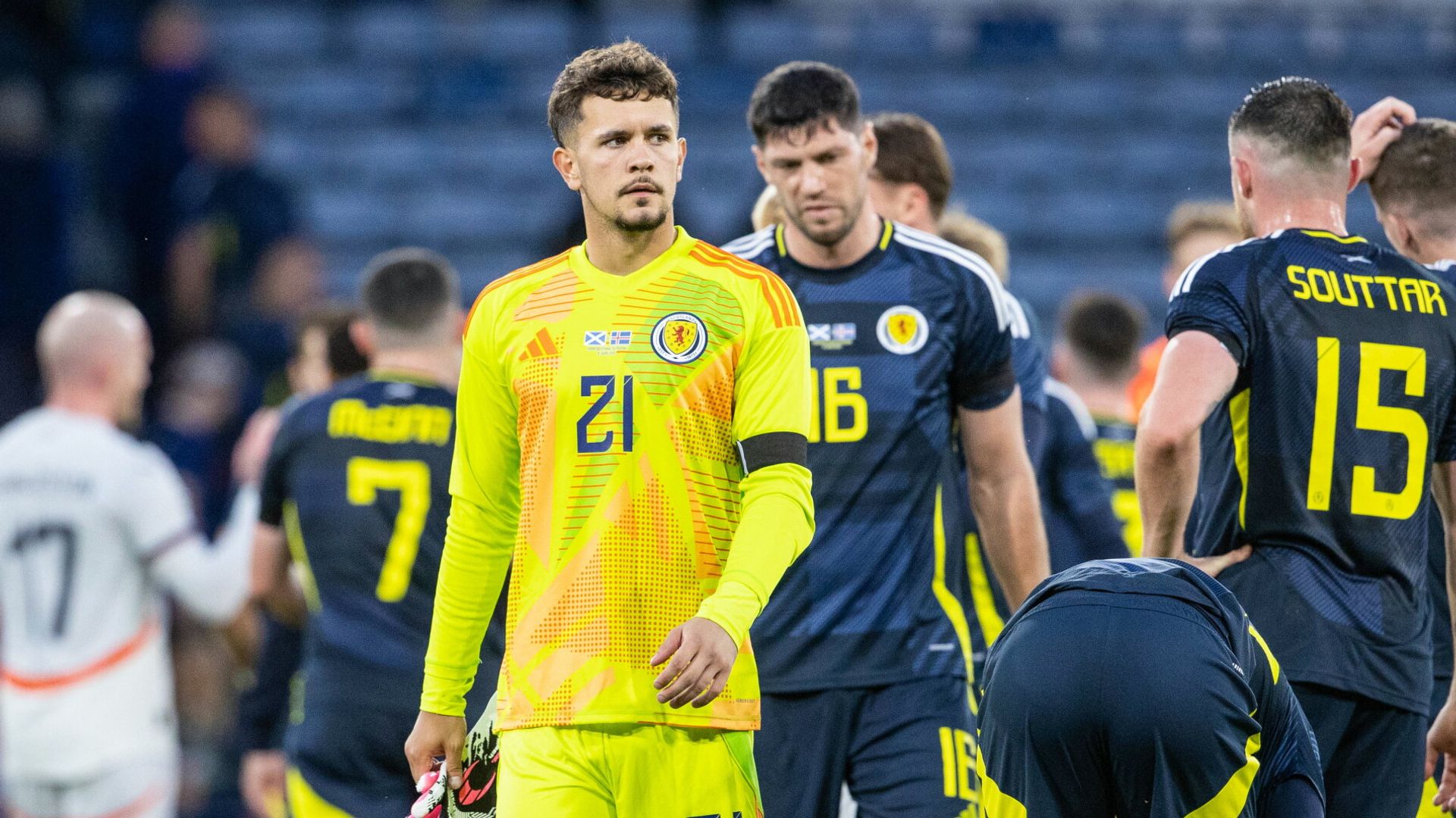 Scotland fall to Iceland after keeper Slicker's nightmare debut
