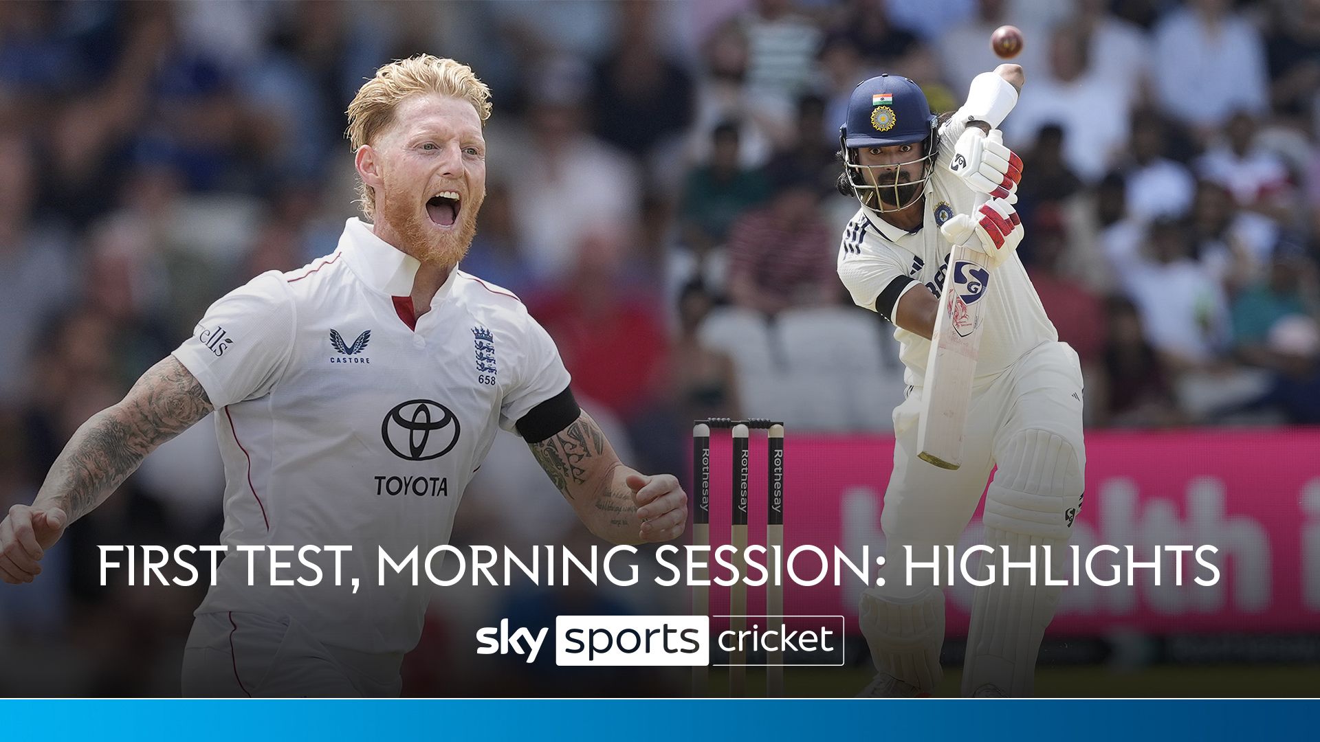 Highlights: England hit back before lunch after solid start from India