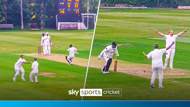 Dropped catch leads to bizarre run out!