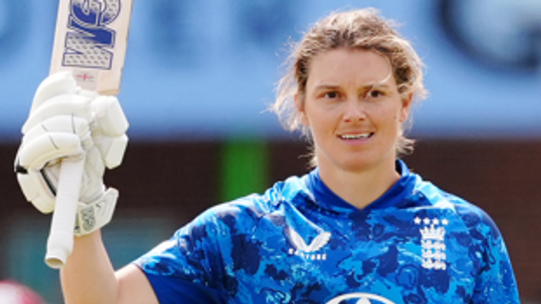 Amy Jones reached her second ODI century in 76 balls