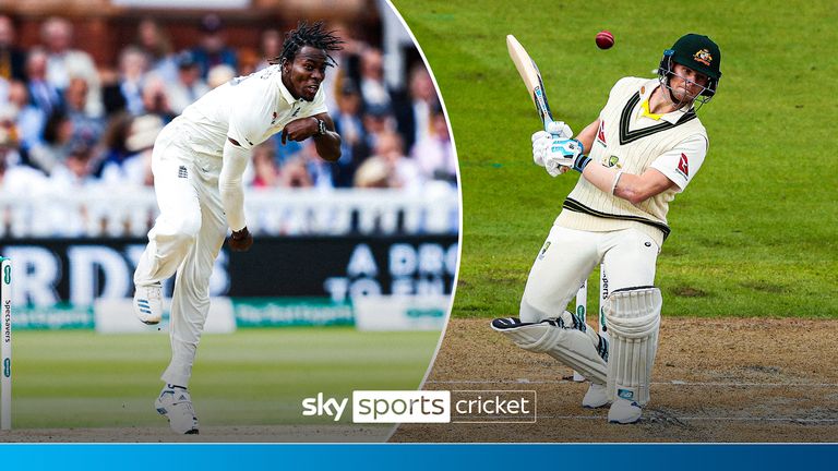 Relive the infamous battle between Jofra Archer and Steve Smith from the 2019 Ashes. 