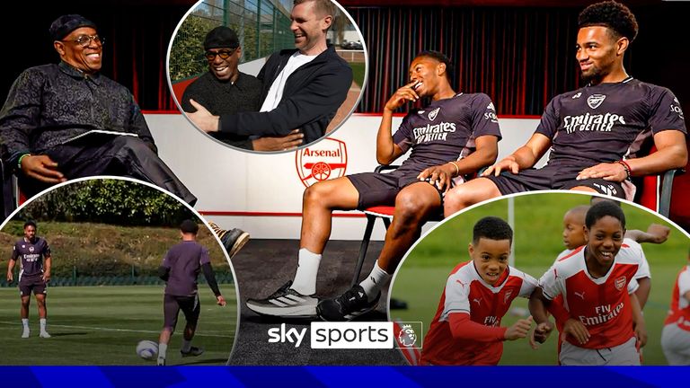Ian Wright meets Myles Lewis-Skelly and Ethan Nwaneri