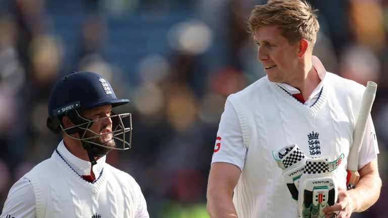 Ben Duckett and Zak Crawley will resume England's bid to chase 371 to win the first Test against India (AP Photo/Scott Heppell)