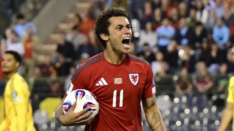 Brennan Johnson pulled Wales level, having earlier trailed 3-0 in Belgium
