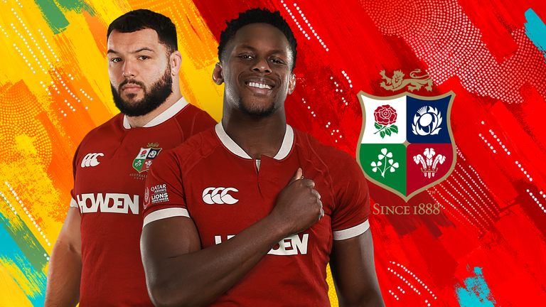 Ellis Genge and British and Irish Lions captain Maro Itoke