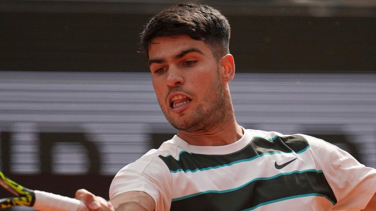 Spain's Carlos Alcaraz, French Open
