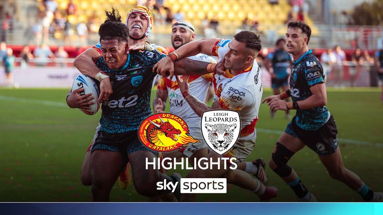 Highlights of the Super League match between Catalans Dragons and Leigh Leopards.  Images: SWpix 