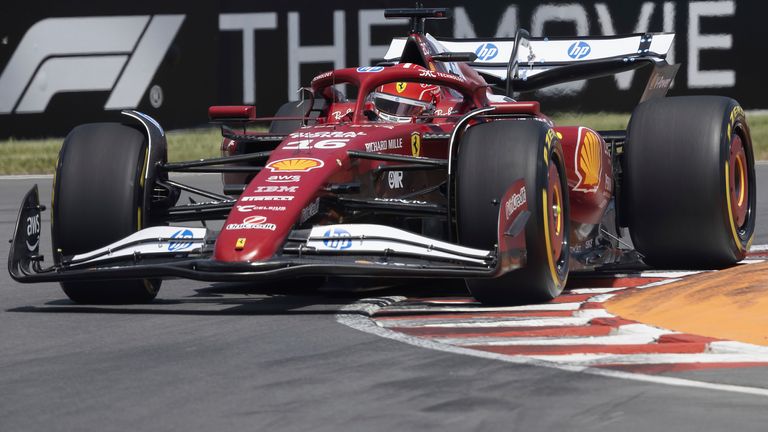 Charles Leclerc at the 2025 Canadian GP