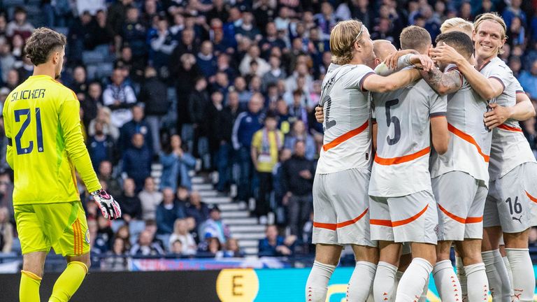 It was a Scotland debut to forget for goalkeeper Cieran Slicker 