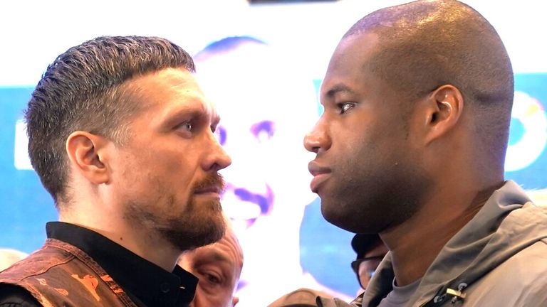 Oleksandr Usyk and Daniel Dubois 