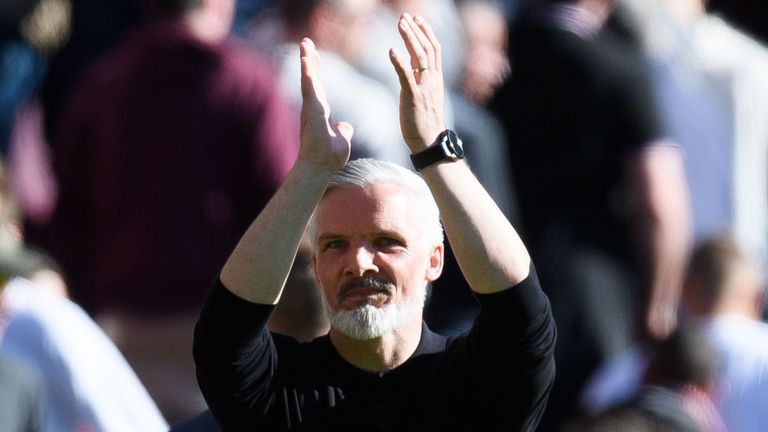 Jim Goodwin a mené Dundee United à un top six terminé lors de leur première saison de retour en Premiership écossais