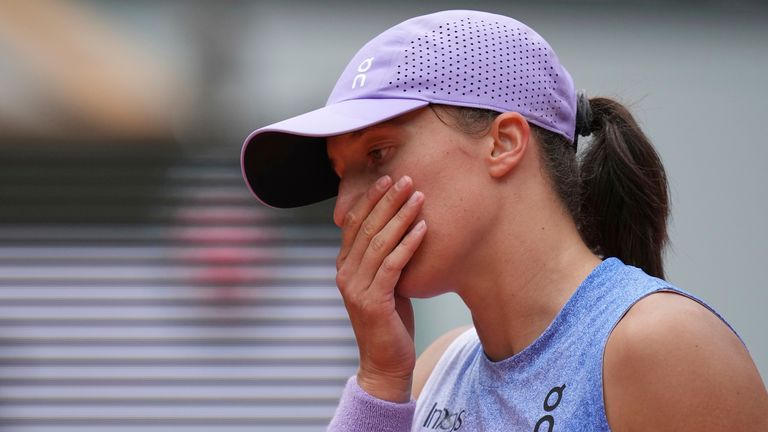 Poland's Iga Swiatek. (AP Photo/Christophe Ena)
