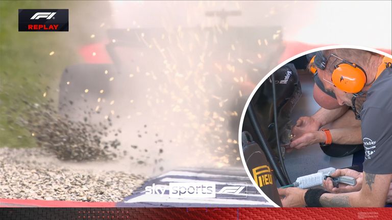 McLaren Were Forced to Bring Out the Gun Gun to Find Oscar Piastri's Floor After He Hit the Gravel During P3.
