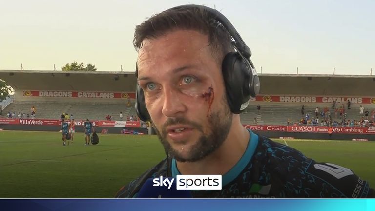 Gareth O'Brien expresses his joy with Leigh Leopards win over Catalans Dragons away from home and says it's "up there with the hottest" weather conditions he's ever played in.