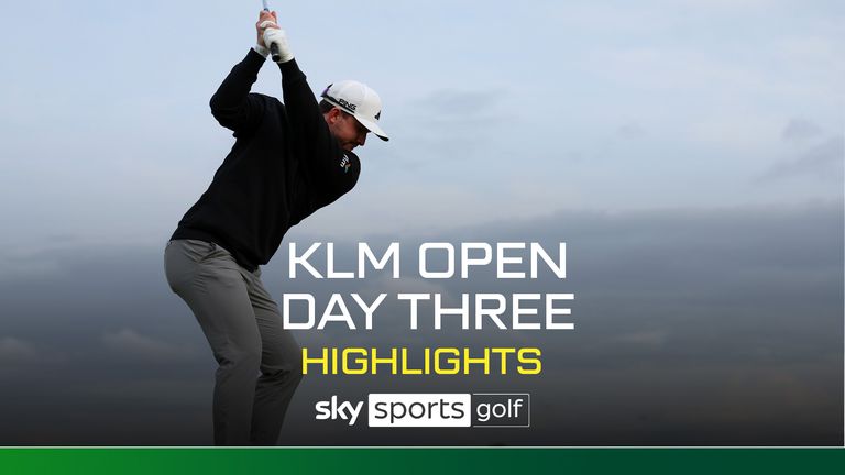 BADHOEVEDORP, NETHERLANDS - JUNE 07: Connor Syme of Scotland tees off on the 12th hole on day three of the KLM Open 2025 at The International Golfclub on June 07, 2025 in Badhoevedorp, Netherlands. 