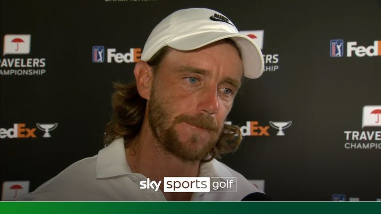 Tommy Fleetwood was despondent after narrowly missing out on a maiden PGA Tour title at the Travelers Championship.