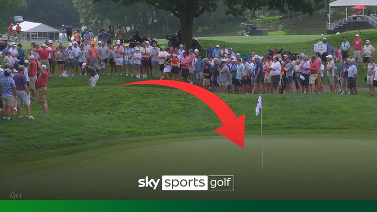 Tom Kim chip for birdie