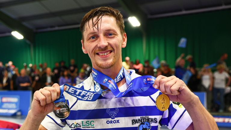 Jack Brown of Halifax Panthers was awarded the Player of the Match in the Betfred wheelchair Challenge Cup final